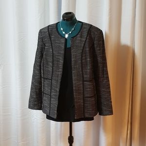 Jones New York zip up blazer